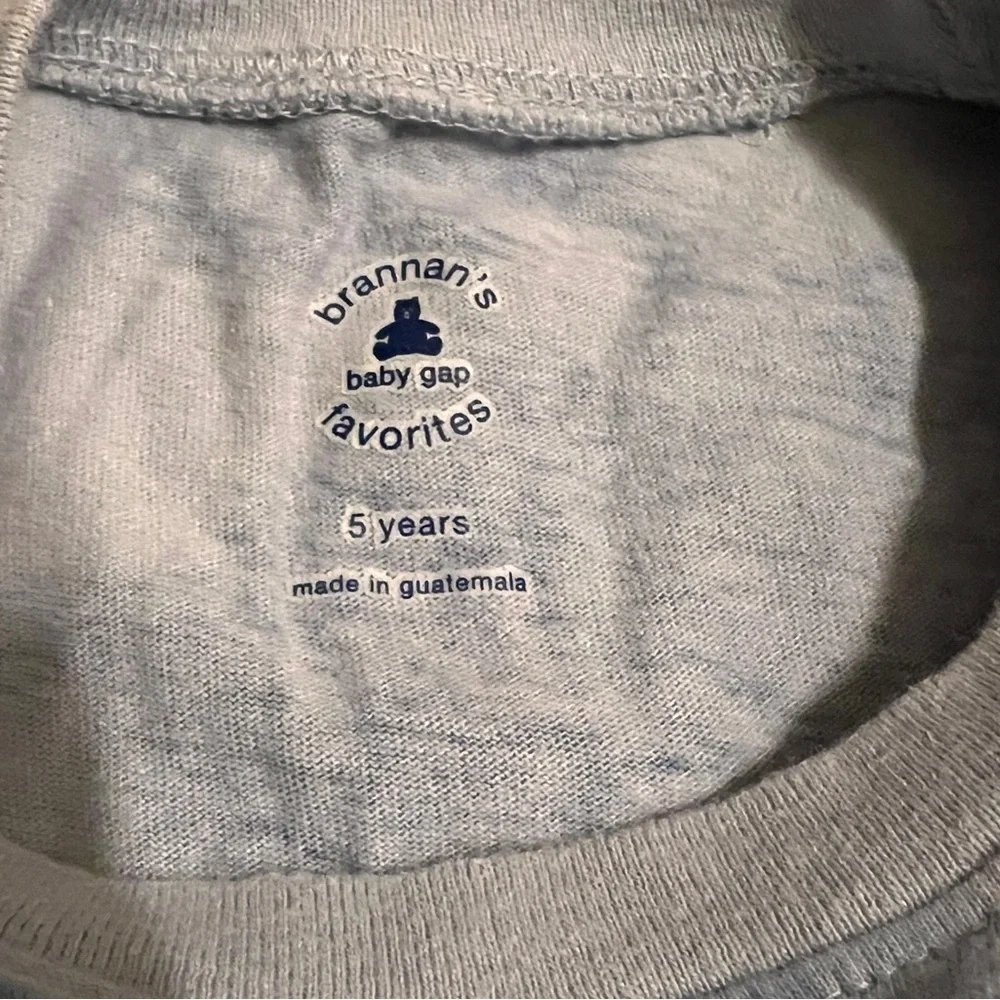 GAP Kids Long Sleeve Tee in Cloudy Blue and White